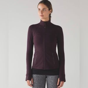 Lululemon Define Jacket Black Cherry size 8 EUC